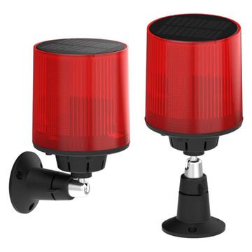 Lampe d\'alarme solaire N911L - 129dB Répulseur d\'animaux et d\'intrus