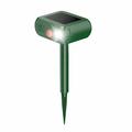 Répulsif à ultrasons pour animaux à énergie solaire avec détecteur de mouvement - Vert militaire