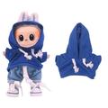 Sweat à capuche pour mini-figure Labubu 17cm - Bleu foncé