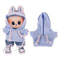 Sweat à capuche pour mini-figure Labubu 17cm - Violet