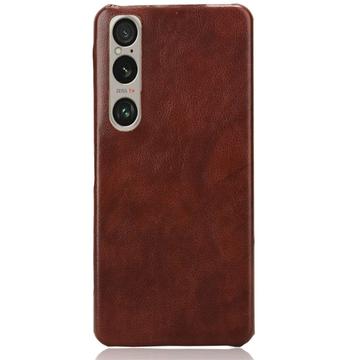 Coque Sony Xperia 1 VI en Plastique avec Revêtement - Marron
