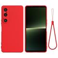 Coque Sony Xperia 1 VI en Silicone Liquide - Rouge