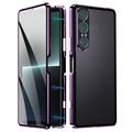 Coque magnétique Sony Xperia 1 VII avec verre trempé - Violete