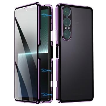 Coque magnétique Sony Xperia 1 VII avec verre trempé - Violete