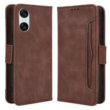 Étui Portefeuille Sony Xperia 10 VI - Série Cardholder - Marron