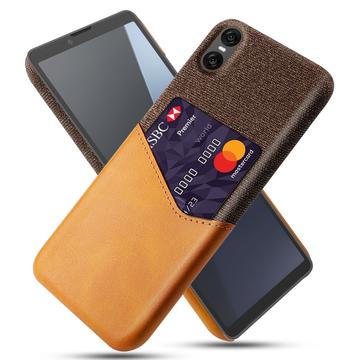 Coque Sony Xperia 10 VII avec Porte-Cartes KSQ - Orange