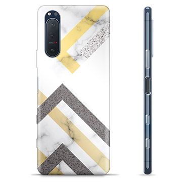 Coque Sony Xperia 5 II en TPU - Marbre Abstrait