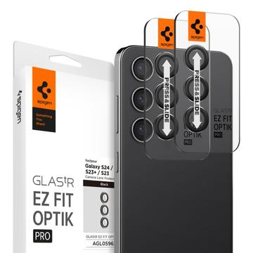 Protecteur d\'Objectif Samsung Galaxy S24/S23 5G/S23+ 5G Spigen Glas.tR Ez Fit - Noir