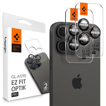 Protecteur d\'Objectif iPhone 16 Pro/16 Pro Max Spigen Glas.tR Ez Fit Optik Pro