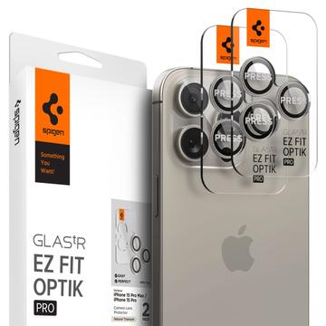 Protecteur d\'Objectif iPhone 16 Pro/16 Pro Max Spigen Glas.tR Ez Fit Optik Pro