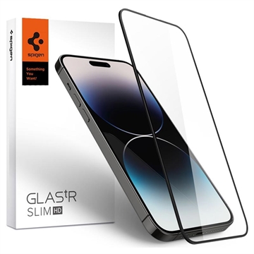 Protecteur d\'Écran en Verre iPhone 14 Pro Max Spigen Glas.tR Slim HD - Noir