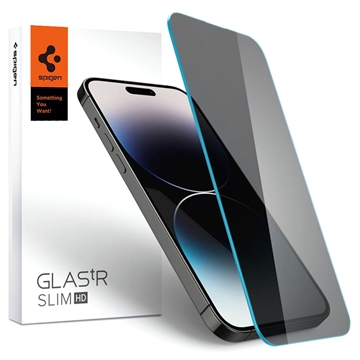Protecteur d\'Écran iPhone 14 Pro Max Spigen Glas.tR Slim Privacy