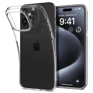 Coque iPhone 15 Pro Max en TPU Spigen Liquid Crystal - Claire