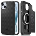 Coque Hybride iPhone 15 Spigen Mag Armor - Noire Mat