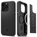 Coque Hybride iPhone 15 Pro Max Spigen Mag Armor - Noire Mat