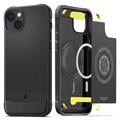 Coque iPhone 14 en TPU Spigen Rugged Armor Mag - Noire