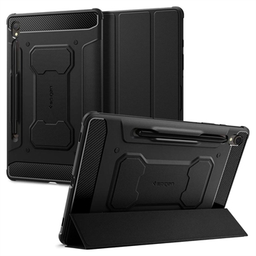 Étui à Rabat Samsung Galaxy Tab S9 Spigen Rugged Armor Pro - Noir