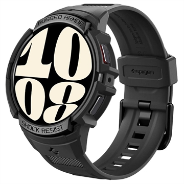 Coque Samsung Galaxy Watch6 en TPU Spigen Rugged Armor Pro - 40mm - Noire