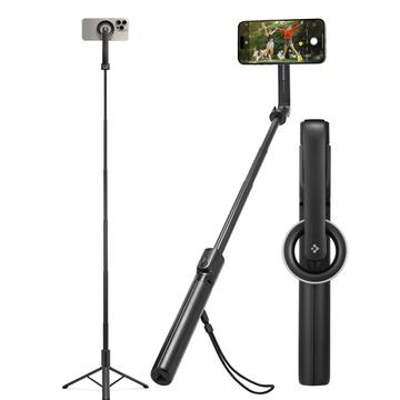 Spigen S580W Selfie Stick / Long Tripod - Compatible MagSafe - Noir