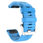 Sangle en silicone pour Garmin Fenix 3 / 3 HR / 5X / 5X Plus / 6X / 6X Pro - Bleu ciel