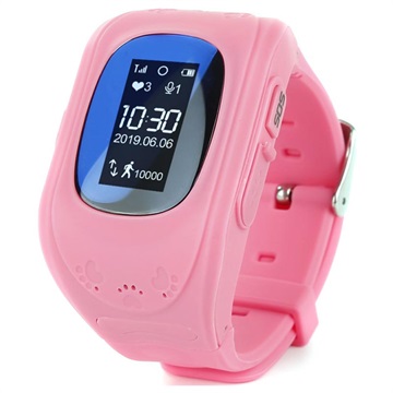Smartwatch Sport avec GPS Q50 pour Enfants - Rose