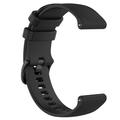Sangle de sport en silicone pour Garmin Vivomove 3S/Vivoactive 4S/Active S - Noir