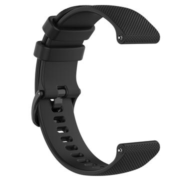 Sangle de sport en silicone pour Garmin Vivomove 3S/Vivoactive 4S/Active S - Noir