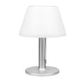 Lampe de table solaire à LED en acier inoxydable - 10 LED, 2 modes