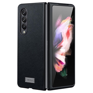 Coque Hybride Samsung Galaxy Z Fold4 Sulada Luxury Series - Noire