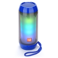 Haut-parleur Bluetooth Portable T&G TG643 avec Lumière LED - Bleu