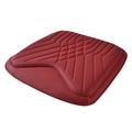 TK036 Coussin de siège de voiture en texture nappa avec mousse à mémoire de forme - Rouge