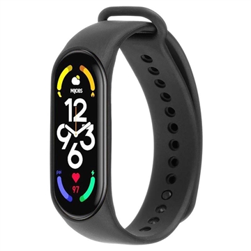 Bracelet Xiaomi Mi Smart Band 7 en Silicone Souple Tactical 820 - Noir