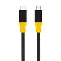 Câble tactique BlackBird USB4 Type-C - 1m - Noir / Jaune