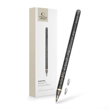 Tech-Protect Digital Magnetic Stylus Pen 4 pour iPad - Clair / Noir