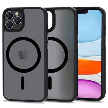 Coque iPhone 11 Pro Tech-Protect Magmat - Compatible MagSafe - Noir Translucide