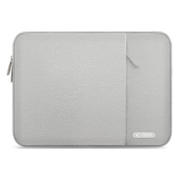Housse pour ordinateur portable avec poche latérale Tech-Protect Sleevy - 13-14" - Crayon gris