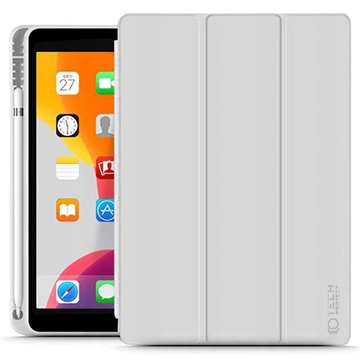 Étui à Rabat iPad 10.2 2019/2020/2021 Tech-Protect SmartCase Pen - Gris Clair