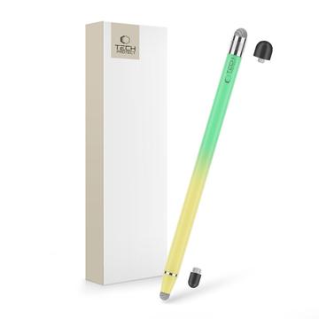 Tech-Protect USP100 Touch Stylus Pen - Précis et réactif - Jaune / Vert