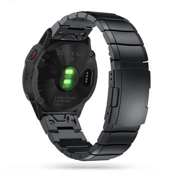 Tech-Protect Bracelet universel Garmin en acier inoxydable - 22mm - Noir