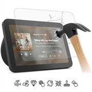 Protecteur d'écran Amazon Echo Show 8 (2025) en verre trempé - 9H - Case Friendly - Transparente