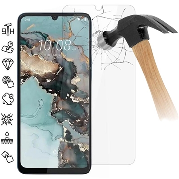 Protecteur d\'Écran HTC Wildfire E5 Plus en Verre Trempé - Case Friendly - Transparente