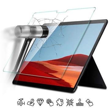 Protecteur d\'Écran Microsoft Surface Pro X en Verre Trempé - Transparente