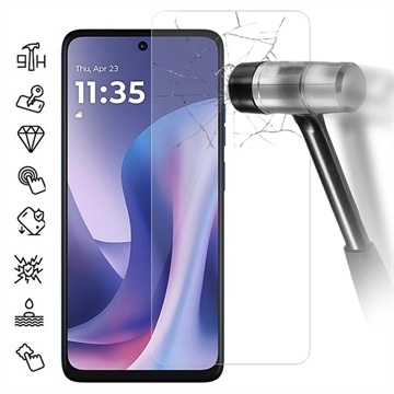 Protecteur d\'écran Motorola Moto G57 en verre trempé - 9H - Case Friendly - Transparente