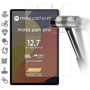 Protecteur d\'écran Motorola Moto Pad 60 Pro en verre trempé - 9H - Case Friendly - Transparente