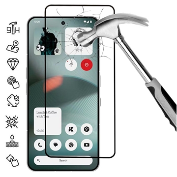 Protecteur d\'écran Nothing Phone (3) en verre trempé - 9H - Case Friendly - Bord noir