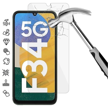 Protecteur d’Écran Samsung Galaxy F34/M34 5G en Verre Trempé - 9H - Case Friendly  - Clair