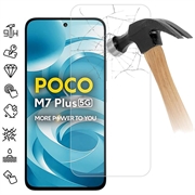 Protecteur d'écran Xiaomi Poco M7 Plus en verre trempé - 9H - Case Friendly - Transparente