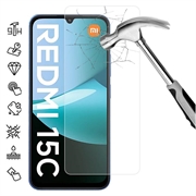 Protecteur d'écran Xiaomi Redmi 15C 4G/Poco C85 4G en verre trempé - 9H - Case Friendly - Transparente