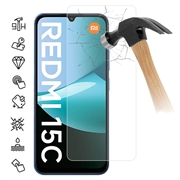 Protecteur d'écran Xiaomi Redmi 15C en verre trempé - 9H - Case Friendly - Transparente
