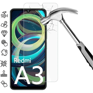 Protecteur d’Écran Xiaomi Redmi A3 en Verre Trempé - Case Friendly - Clair